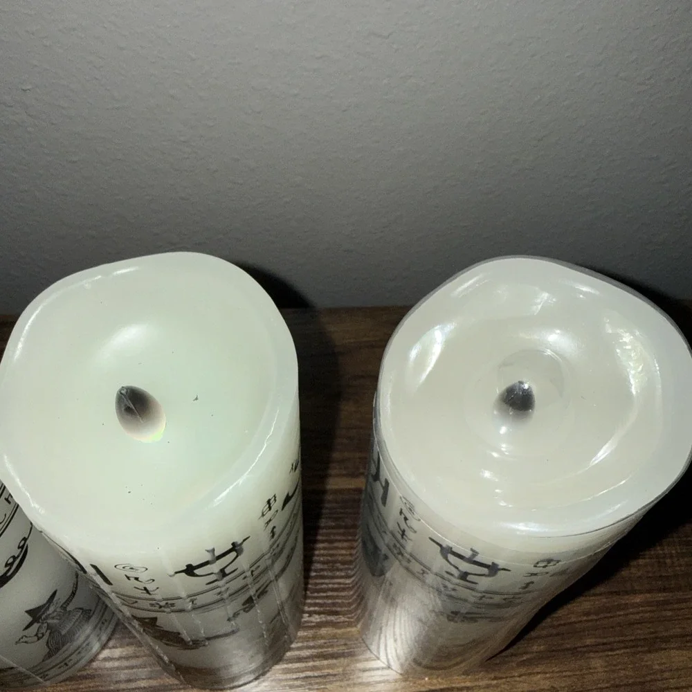 LED Black Flame Candle, 8